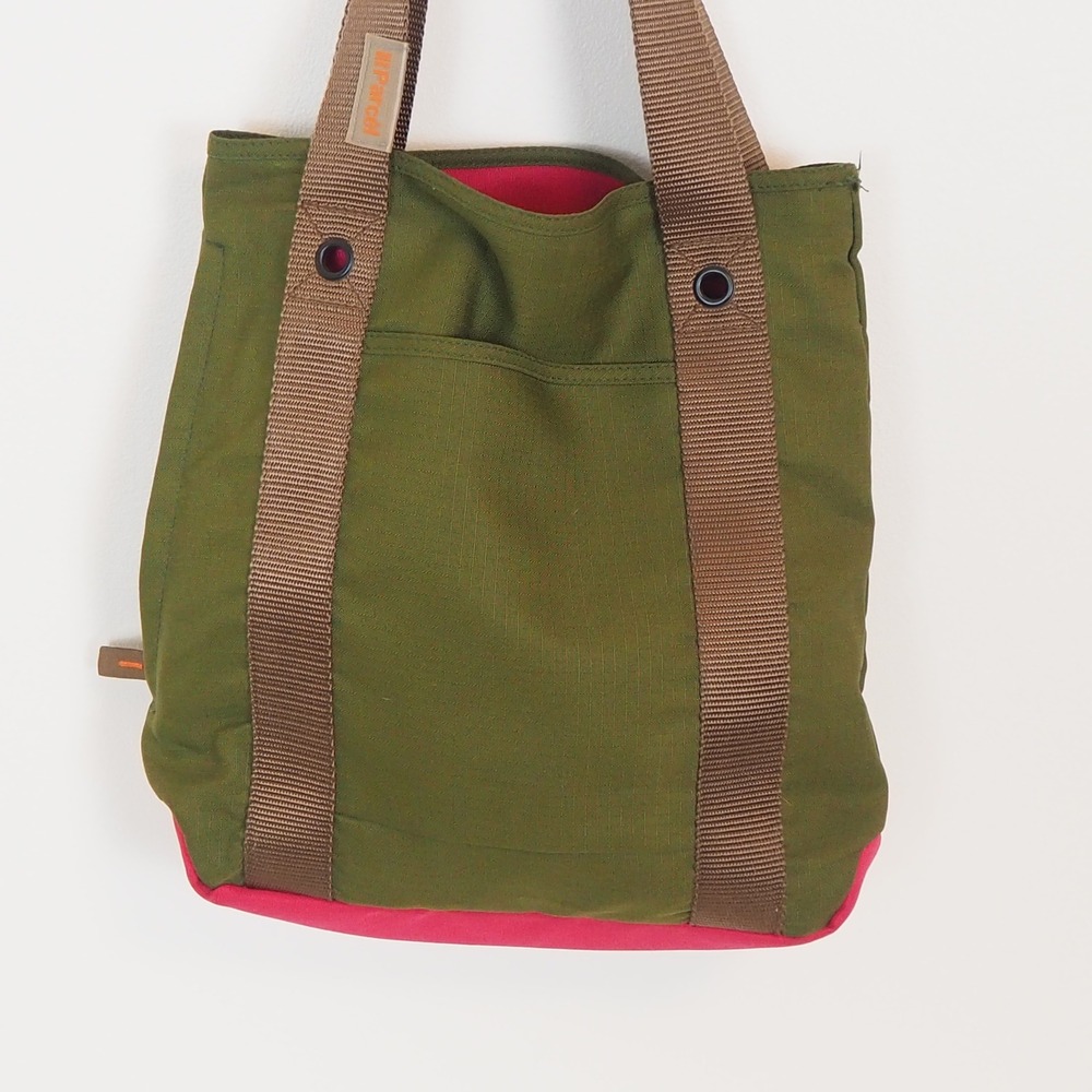 III Parcel Urban Utility Shoulder Tote Green Pink Ripstop Nylon Gorpcore Pouch - Picture 3 of 14